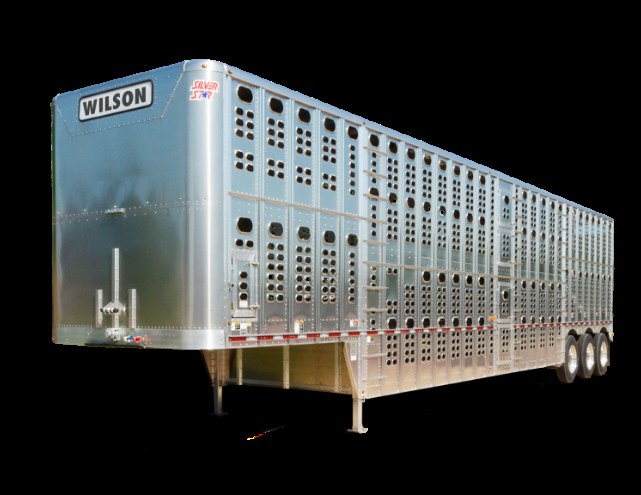Wilson livestock trailer with ventilated aluminum walls