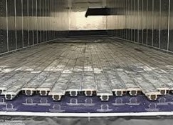 Walking-floor slats and floor components inside a trailer